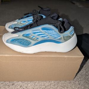 Kids Blue and Black Sneakers
